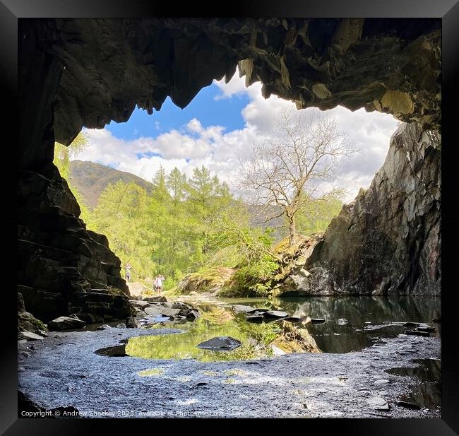 Cave  Framed Print by Andrew Sheekey