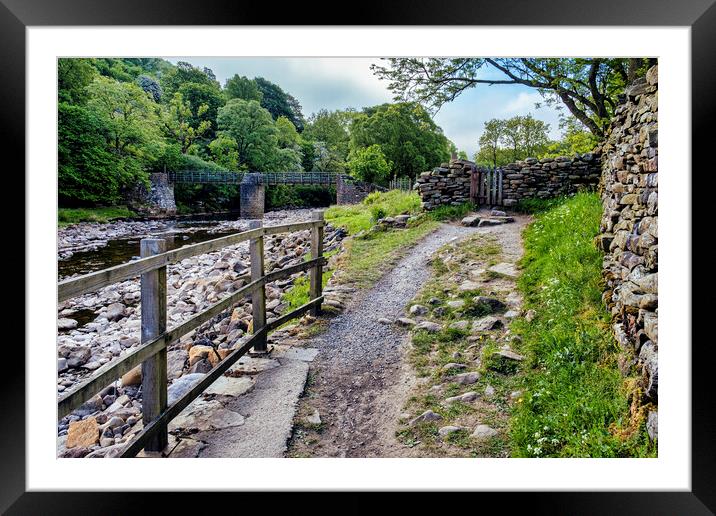 Muker to Keld Walk Swaledale Framed Mounted Print by Tim Hill