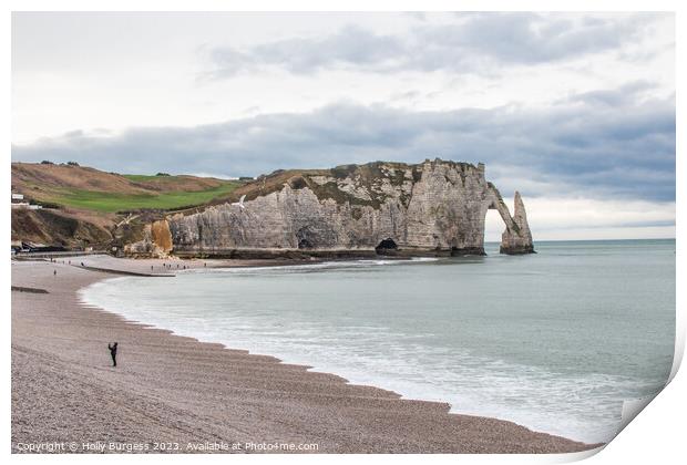 Captivating Etretat: Normandy's Geological Masterp Print by Holly Burgess