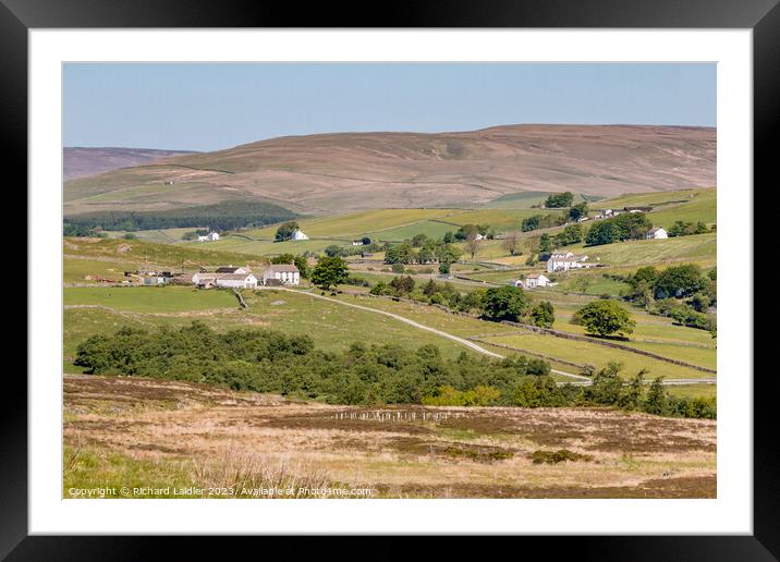 Forest in Teesdale from Holwick Fell Framed Mounted Print by Richard Laidler