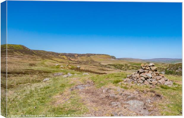 Towards Cronkley Fell from the Green Trod, Teesdale Canvas Print by Richard Laidler