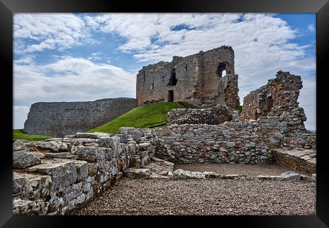 Duffus Castle View Framed Print by Tom McPherson