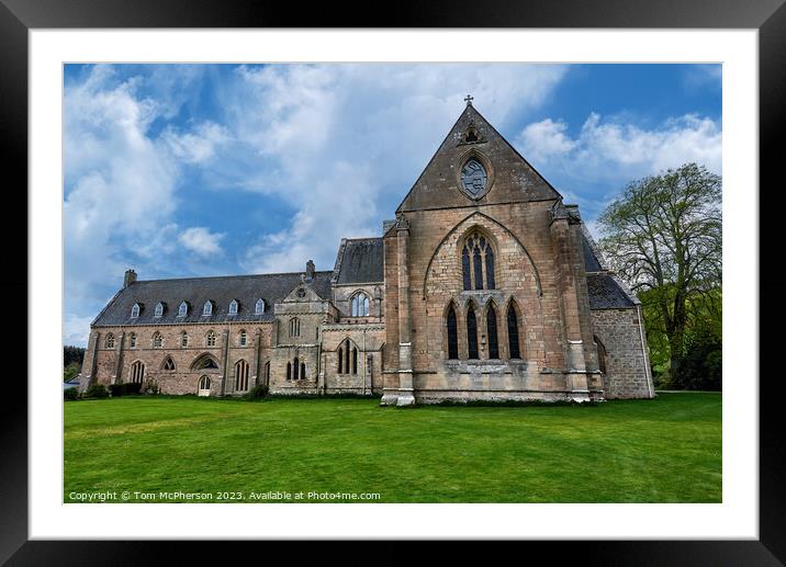 Timeless Beauty: Pluscarden Abbey Framed Mounted Print by Tom McPherson