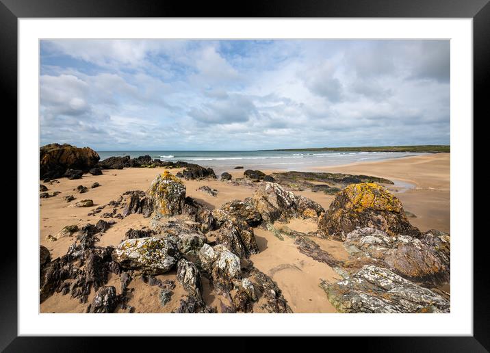 Aberffraw beach, Anglesey, North Wales Framed Mounted Print by Andrew Kearton