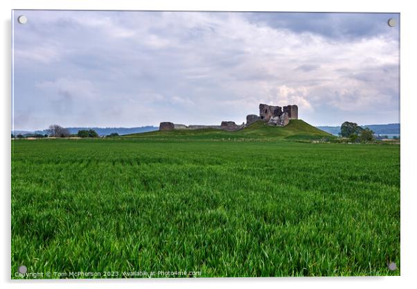Ancient Ruins of Duffus Castle Acrylic by Tom McPherson