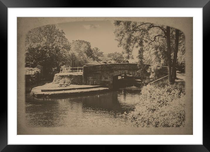 Brookfoot Locks Nr Brighouse, Calderdale Framed Mounted Print by Glen Allen