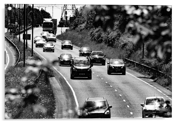motorway Acrylic by Glen Allen