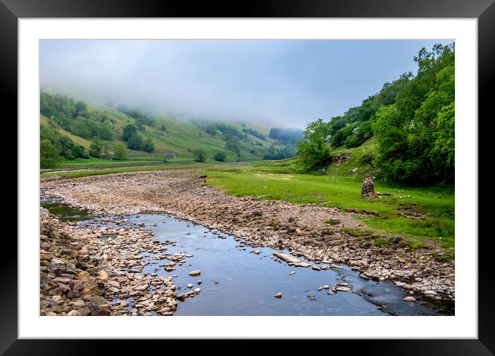 Muker and the River Swale Framed Mounted Print by Steve Smith