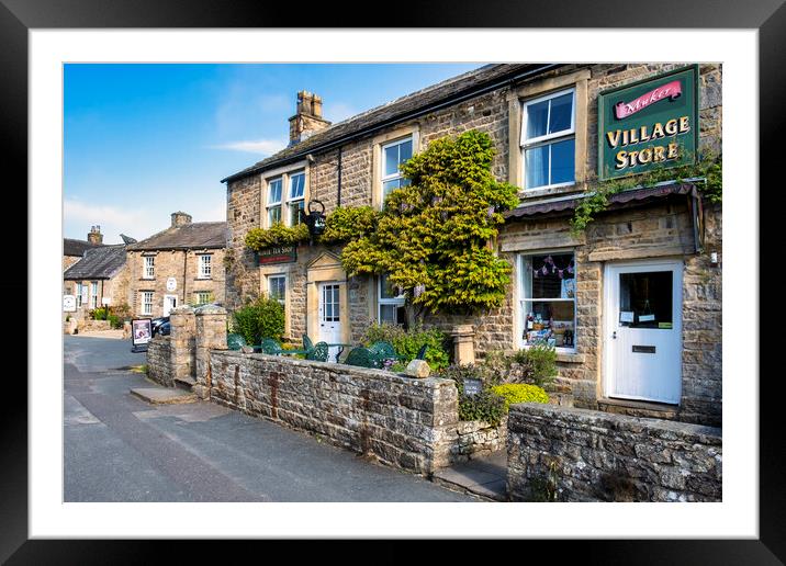 Muker Village Store: Yorkshire Dales in Summertime Framed Mounted Print by Tim Hill