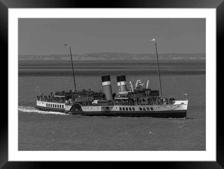 PS Waverley approaching Clevedon Pier Framed Mounted Print by Rory Hailes