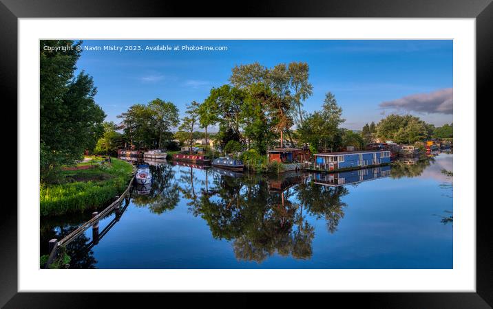 Barrow on Soar, Leicestershire, England Framed Mounted Print by Navin Mistry