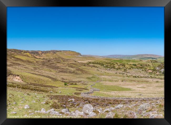 Green Trod to Cronkley Teesdale Panorama Framed Print by Richard Laidler
