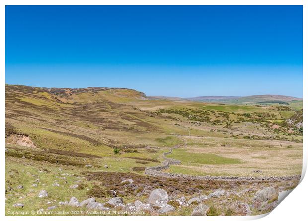 Green Trod to Cronkley Teesdale Panorama Print by Richard Laidler