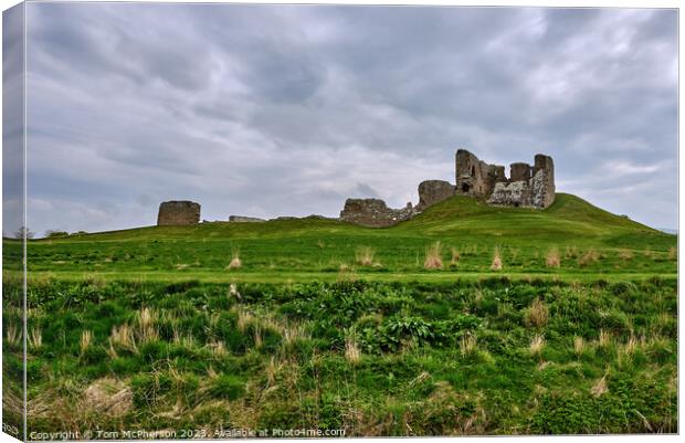 The Moody Ruins of Duffus Castle Canvas Print by Tom McPherson