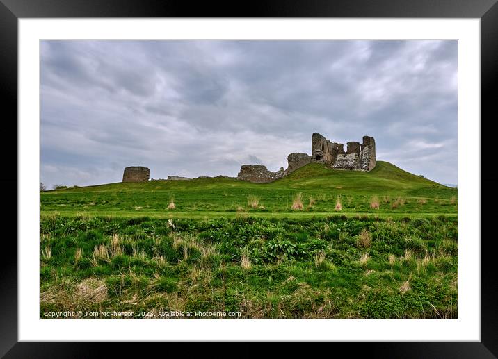 The Moody Ruins of Duffus Castle Framed Mounted Print by Tom McPherson