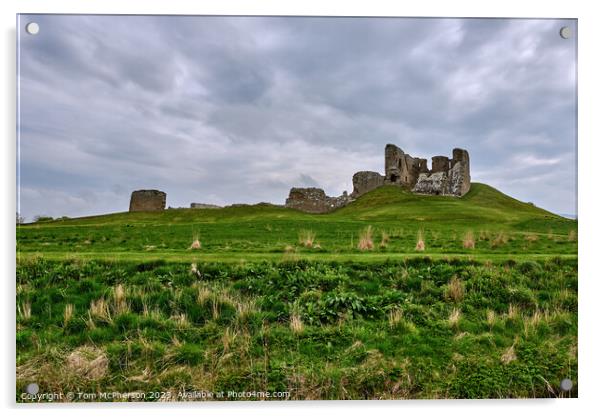 The Moody Ruins of Duffus Castle Acrylic by Tom McPherson
