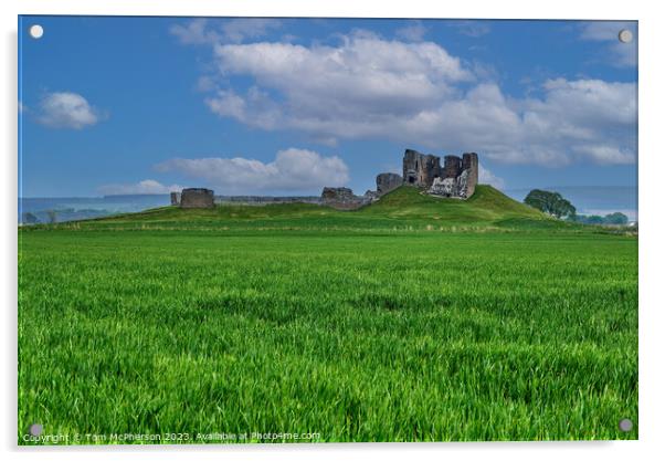 Mystical Ruins of Duffus Castle Acrylic by Tom McPherson