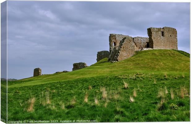 Moody Duffus Castle Canvas Print by Tom McPherson