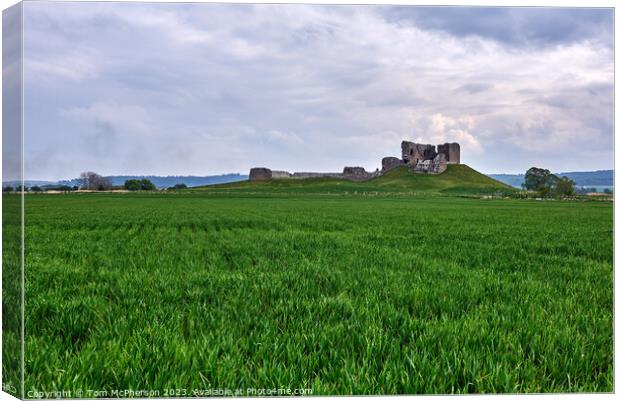 Ruins of Duffus Castle Canvas Print by Tom McPherson