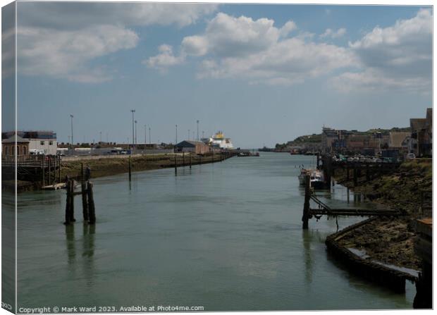 Newhaven Harbour Canvas Print by Mark Ward