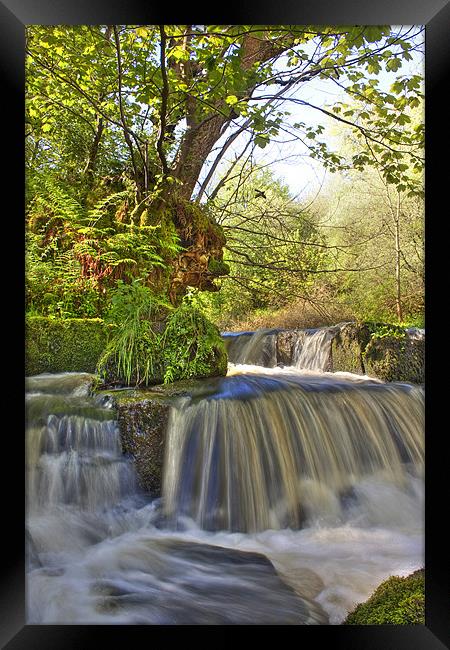 Water fall in Scotland Framed Print by Paul Messenger