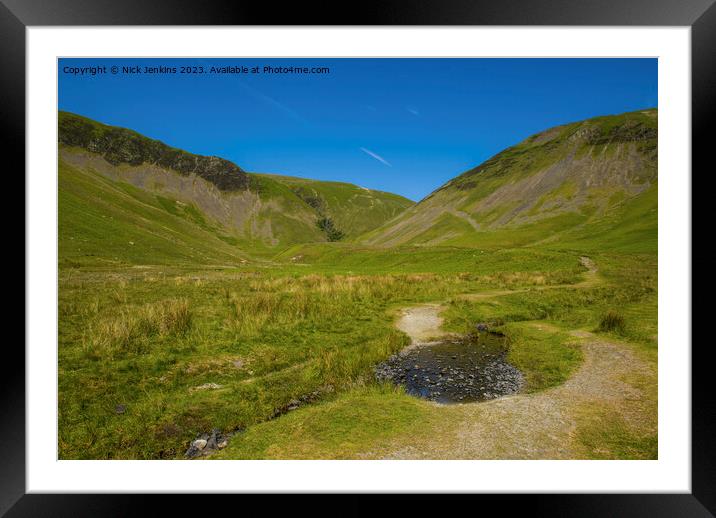 En Route to Cautley Spout  Framed Mounted Print by Nick Jenkins