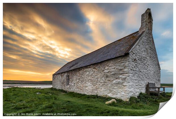 Little Church in the Sea Print by Jim Monk