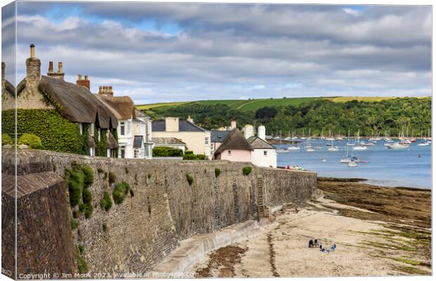 Charming St Mawes Cottages Canvas Print by Jim Monk