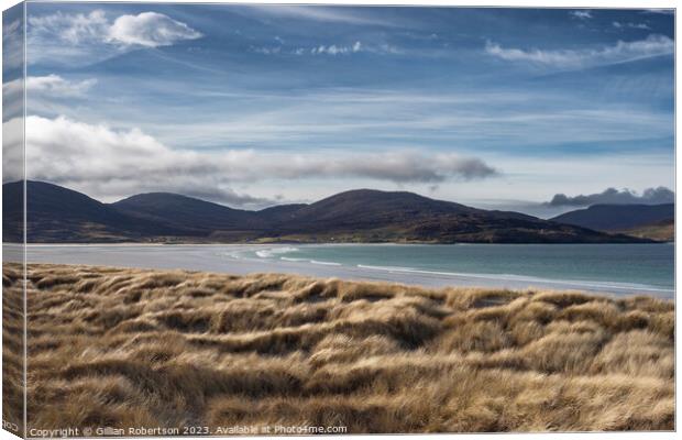 Scottish Landscape: Luskentyre Beach, Harris Canvas Print by Gillian Robertson