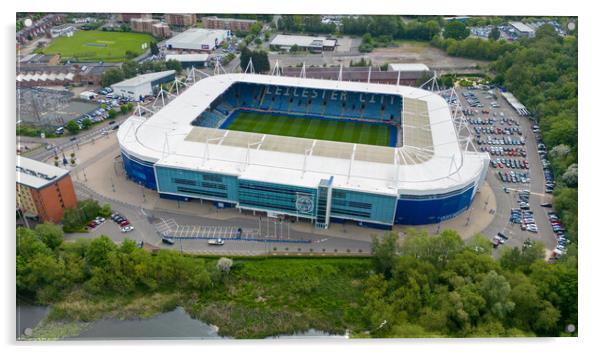 Leicester City Football Club Acrylic by Apollo Aerial Photography