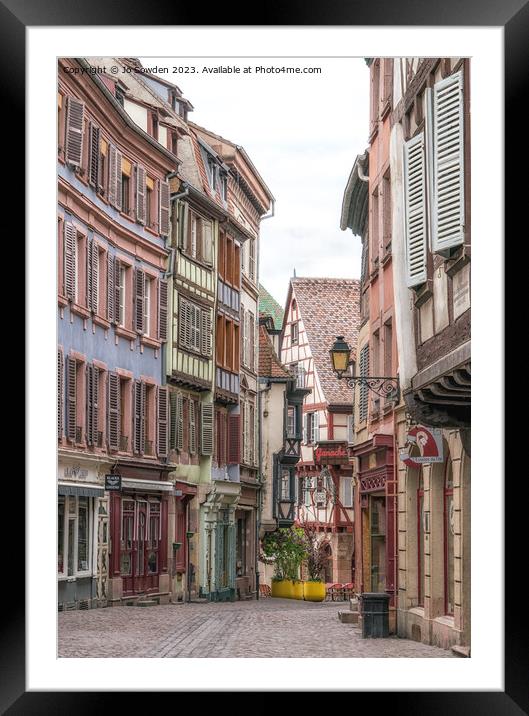 Colmar, France Framed Mounted Print by Jo Sowden