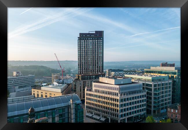 St Pauls Tower, Sheffield Framed Print by Apollo Aerial Photography