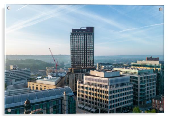 St Pauls Tower, Sheffield Acrylic by Apollo Aerial Photography