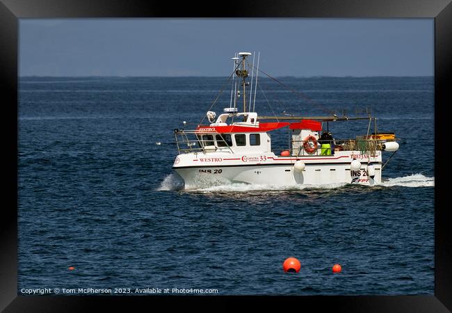 Lossiemouth Fishing Boat INS20 Framed Print by Tom McPherson