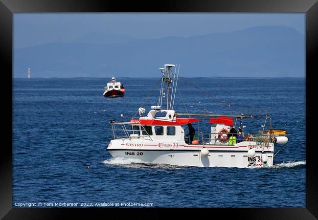 INS20 from Lossiemouth fishing off Burghead Framed Print by Tom McPherson