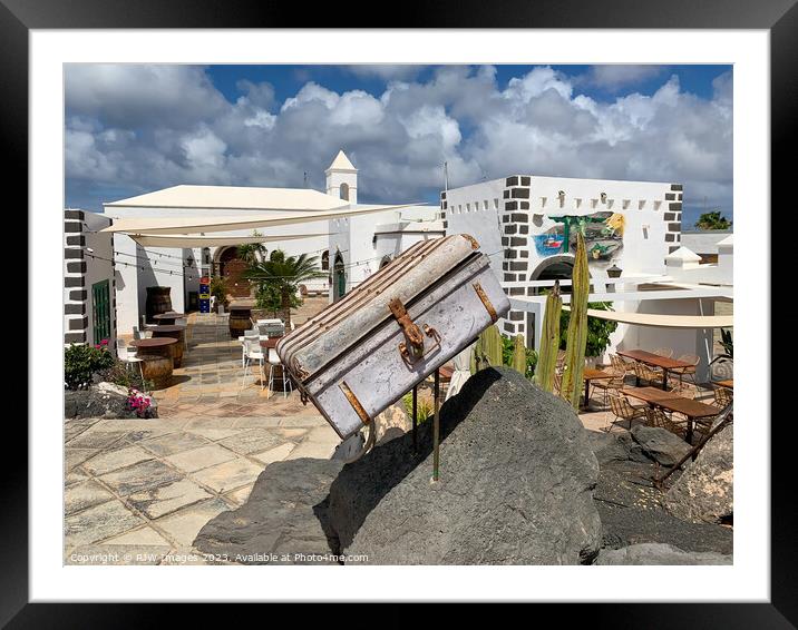 Lanzarote Playa Blanca Framed Mounted Print by RJW Images