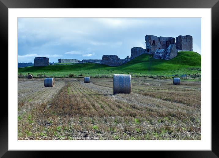 Serene Countryside Landscape, Duffus Castle Framed Mounted Print by Tom McPherson