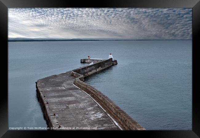 Untamed beauty of Burghead Bay Framed Print by Tom McPherson