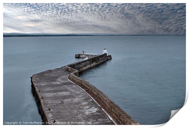 Untamed beauty of Burghead Bay Print by Tom McPherson