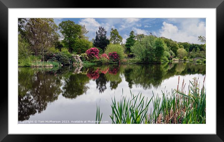 Serene Reflections at Burgie Framed Mounted Print by Tom McPherson