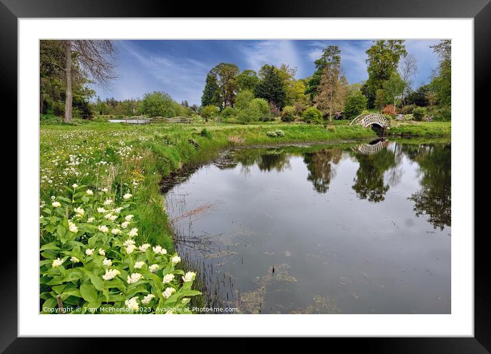 Serene Reflections at Burgie Loch Framed Mounted Print by Tom McPherson