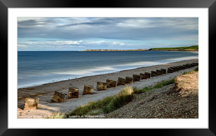 Surreal Seascape at Burghead Bay Framed Mounted Print by Tom McPherson