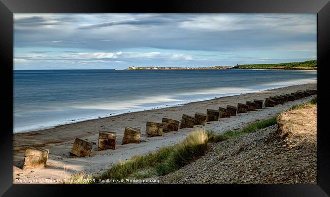 Surreal Seascape at Burghead Bay Framed Print by Tom McPherson