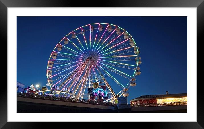 Central Pier Big Wheel Framed Mounted Print by Michele Davis