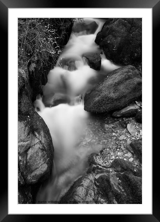 Stock Ghyll near Ambleside Framed Mounted Print by Martin Williams