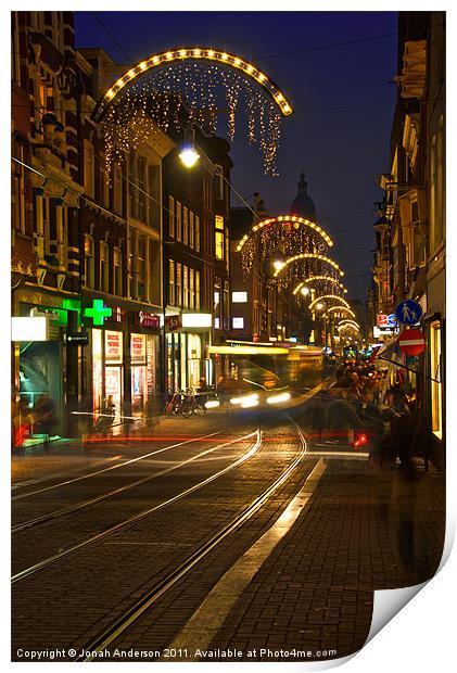 Amsterdam's a blur Print by Jonah Anderson Photography