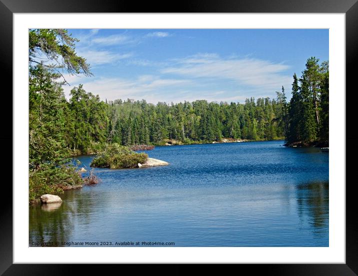 Lake of the Woods Framed Mounted Print by Stephanie Moore