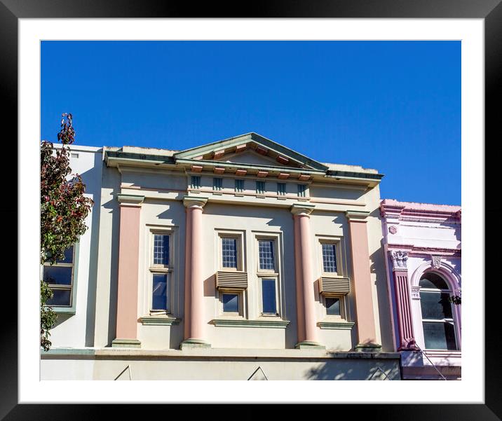 Toowoomba Heritage-Listed Building in Ruthven Street Framed Mounted Print by Antonio Ribeiro
