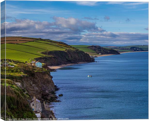 The lost village of Hallsands  Canvas Print by Ian Stone