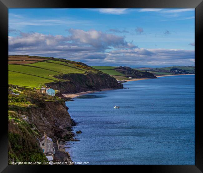 The lost village of Hallsands  Framed Print by Ian Stone